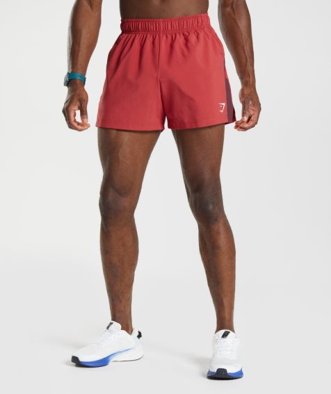 Men's Gymshark Sport 5" Shorts Red | NZ 9FHGMJ